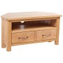 Mueble para TV con cajones madera maciza de roble 88x42x46 cm en Muebles TV | Comprar online en Foru.es