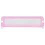 Barandilla de seguridad cama de niño poliéster rosa 120x42 cm de vidaXL, Barandillas de seguridad - Ref: Foro24-10170, Precio...