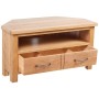 Mueble para TV con cajones madera maciza de roble 88x42x46 cm en Muebles TV | Comprar online en Foru.es