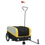 Remolque para bicicleta hierro negro y amarillo 45 kg de , Remolques para bicicletas - Ref: Foro24-94064, Precio: 84,63 €, De...