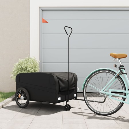 Remolque para bicicleta hierro negro 45 kg de , Remolques para bicicletas - Ref: Foro24-94066, Precio: 87,50 €, Descuento: %