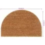 Felpudo semicircular de fibra de coco natural 40x60 cm de , Felpudos - Ref: Foro24-155560, Precio: 28,23 €, Descuento: %