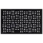 Felpudo rectangular de goma 45x75 cm by , Doormats - Ref: Foro24-155658, Price: 18,38 €, Discount: %