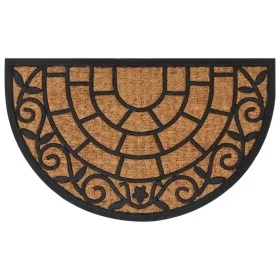 Felpudo semicircular de goma y fibra de coco 45x75 cm de , Felpudos - Ref: Foro24-155884, Precio: 22,20 €, Descuento: %