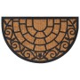 Felpudo semicircular de goma y fibra de coco 45x75 cm de , Felpudos - Ref: Foro24-155884, Precio: 24,02 €, Descuento: %