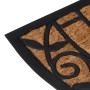 Felpudo semicircular de goma y fibra de coco 45x75 cm de , Felpudos - Ref: Foro24-155884, Precio: 24,02 €, Descuento: %