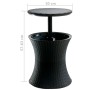 Keter Mesa de bar nevera Rattan antracita 203835 de , Neveras - Ref: Foro24-404260, Precio: 99,15 €, Descuento: %