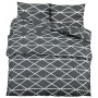Juego de funda nórdica algodón gris 200x200 cm de , Fundas de nórdico - Ref: Foro24-136056, Precio: 25,28 €, Descuento: %