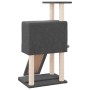 Rascador para gatos con postes de sisal gris oscuro 96 cm de , Mobiliario para gatos - Ref: Foro24-171647, Precio: 39,41 €, D...