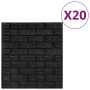 Papel pintado autoadhesivo ladrillos 3D 20 unidades negro de , Papel pintado - Ref: Foro24-150725, Precio: 58,56 €, Descuento: %