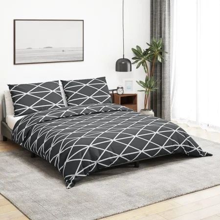 Juego de funda nórdica algodón gris 260x220 cm de , Fundas de nórdico - Ref: Foro24-136061, Precio: 27,16 €, Descuento: %