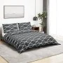 Juego de funda nórdica algodón gris 260x220 cm de , Fundas de nórdico - Ref: Foro24-136061, Precio: 27,16 €, Descuento: %