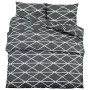 Juego de funda nórdica algodón gris 260x220 cm de , Fundas de nórdico - Ref: Foro24-136061, Precio: 27,16 €, Descuento: %