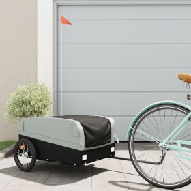 Remolque para bicicleta hierro negro y gris 45 kg de , Remolques para bicicletas - Ref: Foro24-94042, Precio: 89,82 €, Descue...