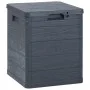 Caja de almacenamiento de jardín 90 L gris antracita de vidaXL, Cajas de almacenaje para exteriores - Ref: Foro24-45684, Prec...
