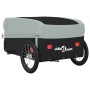 Remolque para bicicleta hierro negro y gris 45 kg de , Remolques para bicicletas - Ref: Foro24-94042, Precio: 89,82 €, Descue...