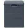 Caja de almacenamiento de jardín 90 L gris antracita de vidaXL, Cajas de almacenaje para exteriores - Ref: Foro24-45684, Prec...