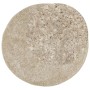Alfombra pelo largo aspecto brillante ISTAN beige Ø 100 cm de , Alfombras - Ref: Foro24-375658, Precio: 32,68 €, Descuento: %