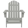 Silla de jardín de madera gris de vidaXL, Sillas de jardín - Ref: Foro24-45702, Precio: 102,72 €, Descuento: %