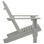 Silla de jardín de madera gris de vidaXL, Sillas de jardín - Ref: Foro24-45702, Precio: 83,68 €, Descuento: %