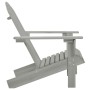 Silla de jardín de madera gris de vidaXL, Sillas de jardín - Ref: Foro24-45702, Precio: 102,72 €, Descuento: %