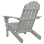 Silla de jardín de madera gris de vidaXL, Sillas de jardín - Ref: Foro24-45702, Precio: 83,68 €, Descuento: %
