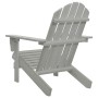 Silla de jardín de madera gris de vidaXL, Sillas de jardín - Ref: Foro24-45702, Precio: 102,72 €, Descuento: %