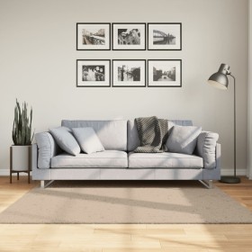 Alfombra de pelo corto suave lavable HUARTE arena 160x160 cm de , Alfombras - Ref: Foro24-375059, Precio: 86,08 €, Descuento: %