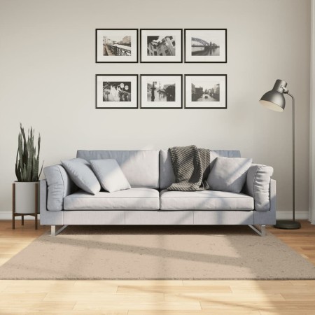 Alfombra de pelo corto suave lavable HUARTE arena 160x160 cm de , Alfombras - Ref: Foro24-375059, Precio: 86,08 €, Descuento: %