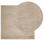 Alfombra de pelo corto suave lavable HUARTE arena 160x160 cm de , Alfombras - Ref: Foro24-375059, Precio: 86,08 €, Descuento: %