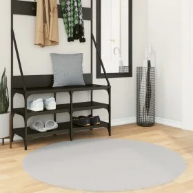 Alfombra de pelo corto suave lavable HUARTE gris Ø 120 cm de , Alfombras - Ref: Foro24-375086, Precio: 49,99 €, Descuento: %