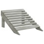 Silla de jardín con otomana de madera gris de vidaXL, Sillas de jardín - Ref: Foro24-45700, Precio: 93,59 €, Descuento: %