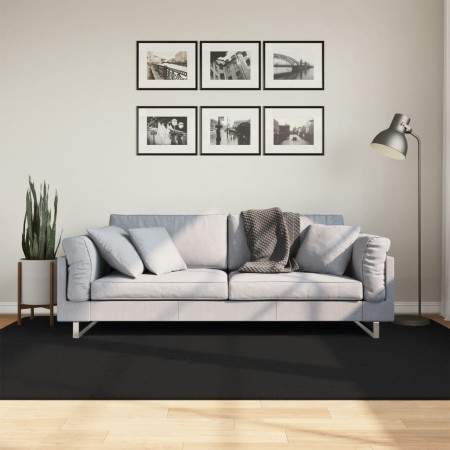 Alfombra de pelo corto suave lavable HUARTE negro 160x230 cm de , Alfombras - Ref: Foro24-375117, Precio: 106,19 €, Descuento: %