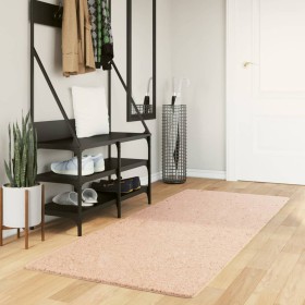 Alfombra de pelo corto suave lavable HUARTE rosado 80x200 cm de , Alfombras - Ref: Foro24-375148, Precio: 32,19 €, Descuento: %