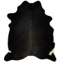 Alfombra de piel de vaca auténtica negra 180x220 cm de , Alfombras - Ref: Foro24-376701, Precio: 254,31 €, Descuento: %
