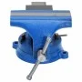 Blue cast iron bench vise 100 mm by , Clamps and screws - Ref: Foro24-154638, Price: 48,29 €, Discount: %