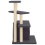Rascador para gatos con postes de sisal gris oscuro 83,5 cm de , Mobiliario para gatos - Ref: Foro24-172123, Precio: 44,01 €,...