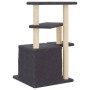 Rascador para gatos con postes de sisal gris oscuro 83,5 cm de , Mobiliario para gatos - Ref: Foro24-172123, Precio: 44,01 €,...