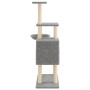 Rascador para gatos con postes de sisal gris claro 131 cm de , Mobiliario para gatos - Ref: Foro24-172128, Precio: 56,27 €, D...