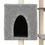 Rascador para gatos con postes de sisal gris claro 131 cm de , Mobiliario para gatos - Ref: Foro24-172128, Precio: 56,27 €, D...