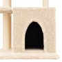 Rascador para gatos con postes de sisal color crema 83,5 cm de , Mobiliario para gatos - Ref: Foro24-172121, Precio: 47,21 €,...