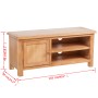 Mueble para TV madera maciza de roble 103x36x46 cm en Muebles TV | Comprar online en Foru.es