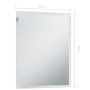 Espejo de pared de baño con LED 50x60 cm de vidaXL, Espejos - Ref: Foro24-144717, Precio: 95,28 €, Descuento: %