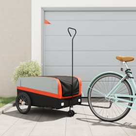Remolque para bicicleta hierro negro y naranja 45 kg de , Remolques para bicicletas - Ref: Foro24-94061, Precio: 93,10 €, Des...
