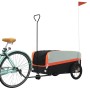 Remolque para bicicleta hierro negro y naranja 45 kg de , Remolques para bicicletas - Ref: Foro24-94061, Precio: 93,10 €, Des...