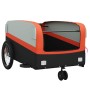 Remolque para bicicleta hierro negro y naranja 45 kg de , Remolques para bicicletas - Ref: Foro24-94061, Precio: 93,10 €, Des...