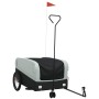 Remolque para bicicleta hierro negro y gris 45 kg de , Remolques para bicicletas - Ref: Foro24-94063, Precio: 89,02 €, Descue...