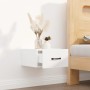 Mesita de noche de pared blanco brillante 35x35x20 cm de vidaXL, Mesitas de noche - Ref: Foro24-812864, Precio: 31,35 €, Desc...