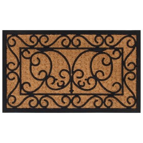 Felpudo rectangular de goma y fibra de coco 45x75 cm de , Felpudos - Ref: Foro24-155883, Precio: 25,14 €, Descuento: %