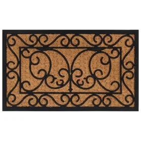 Rectangular rubber and coconut fiber doormat 45x75 cm by , Doormats - Ref: Foro24-155883, Price: 24,39 €, Discount: %
